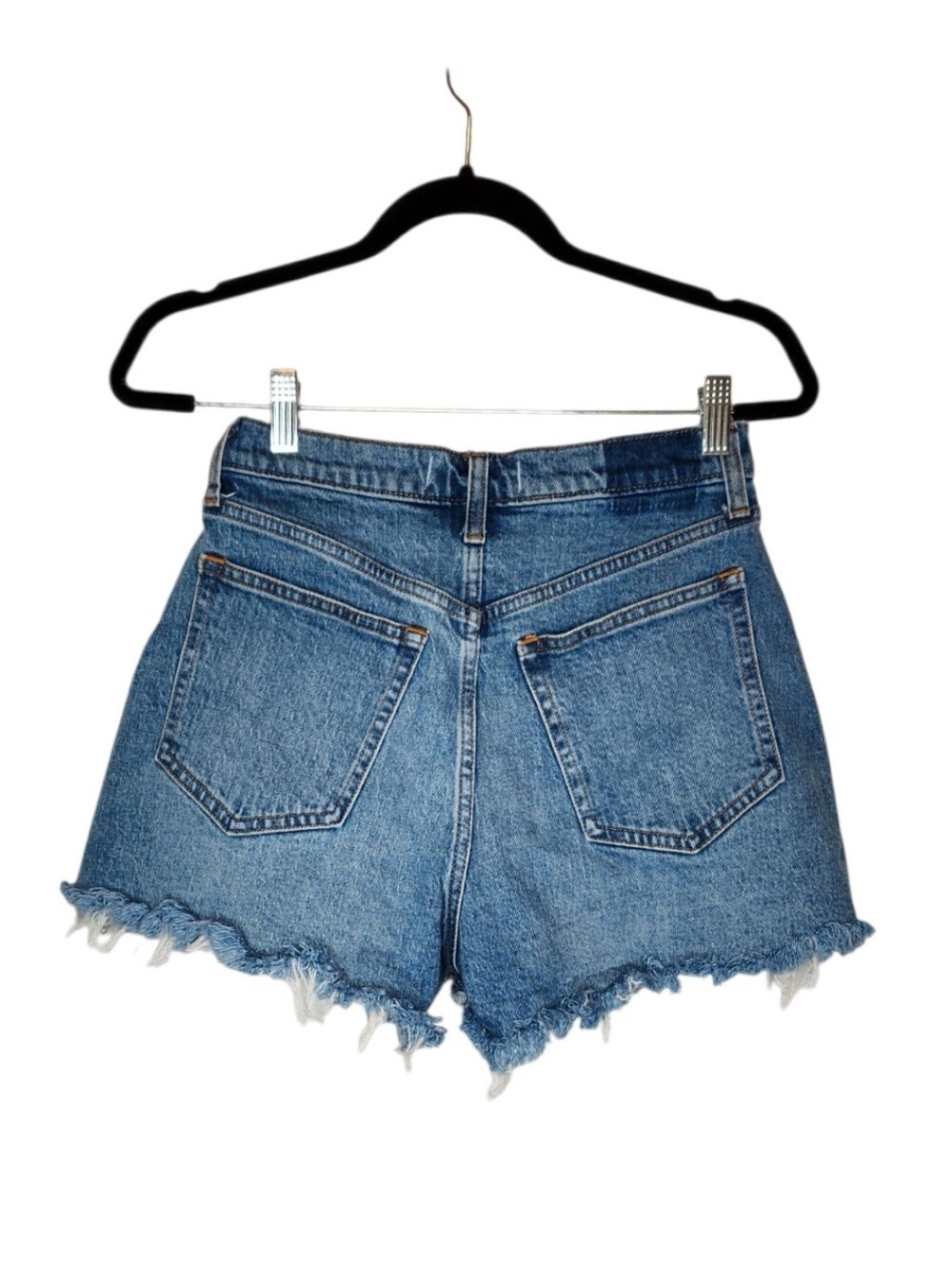 Abercrombie & Fitch 90s Relaxed Cut Off Short High Rise Curve Love Size 27/4 - Picture 2 of 7